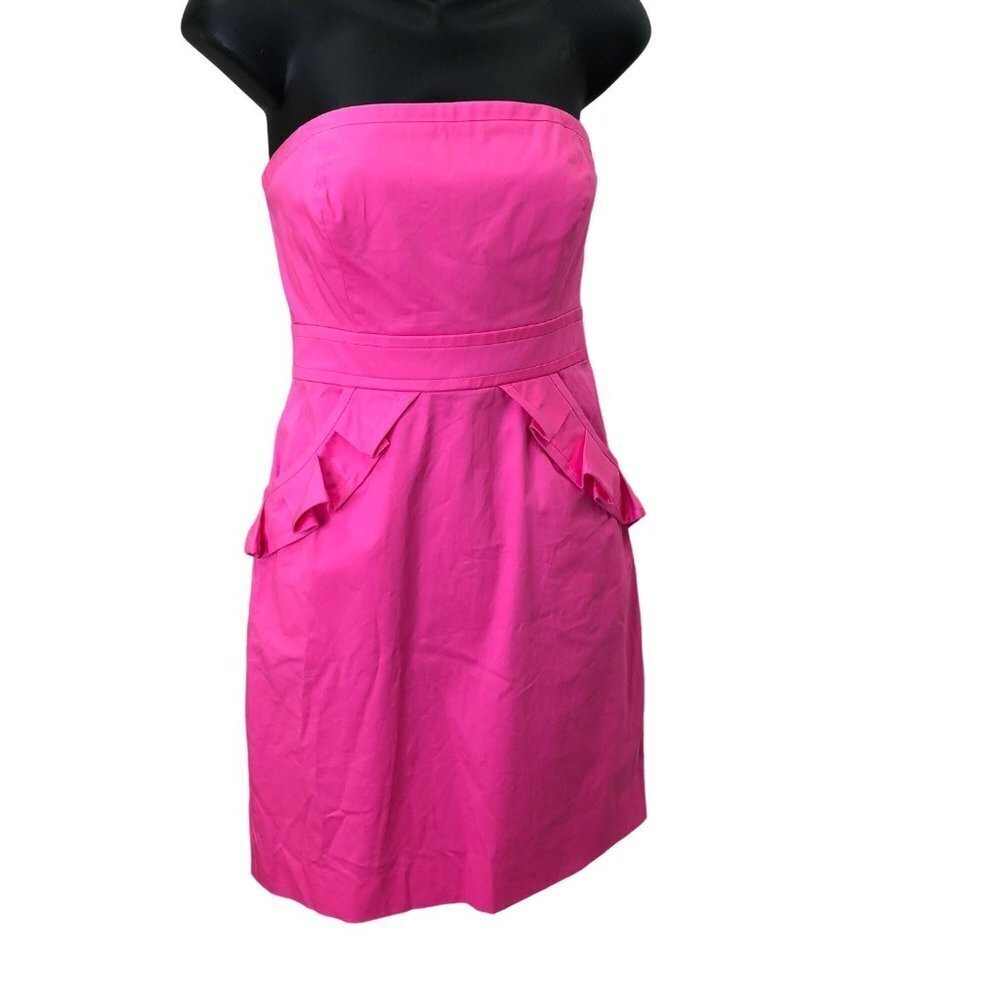 J.CREW PINK STRAPLESS COCKTAIL DRESS SIZE 2 NEW‎ WITH TAG